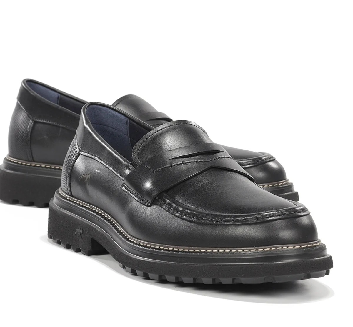 Fluchos Lincon F2058 Mocassini Uomo Neri Classici