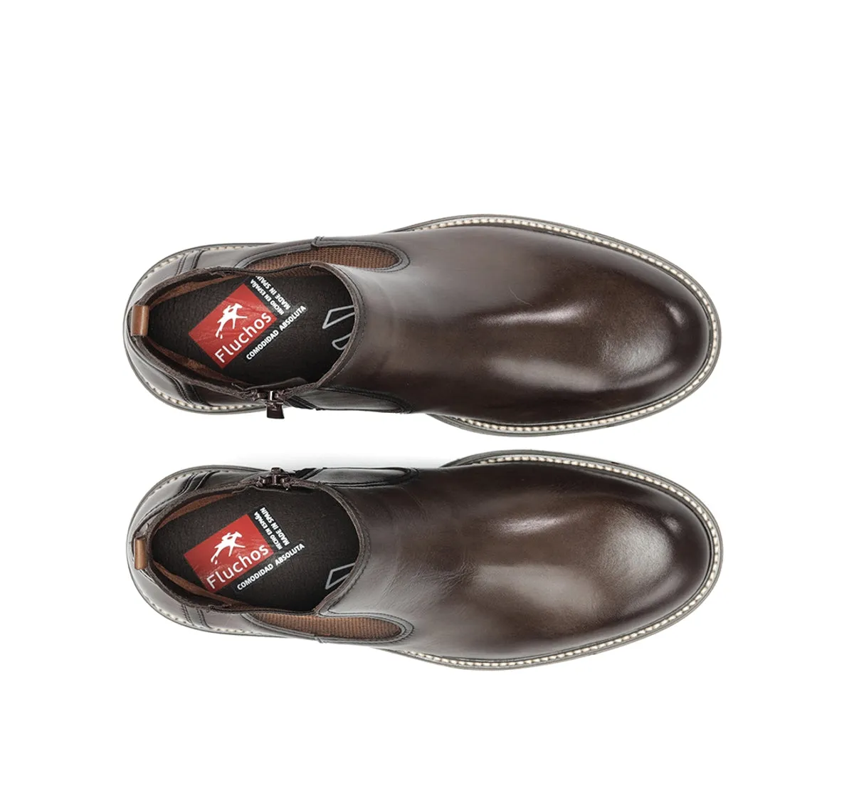 Fluchos Buggy F2323 Stivaletto Uomo Marrone Classico