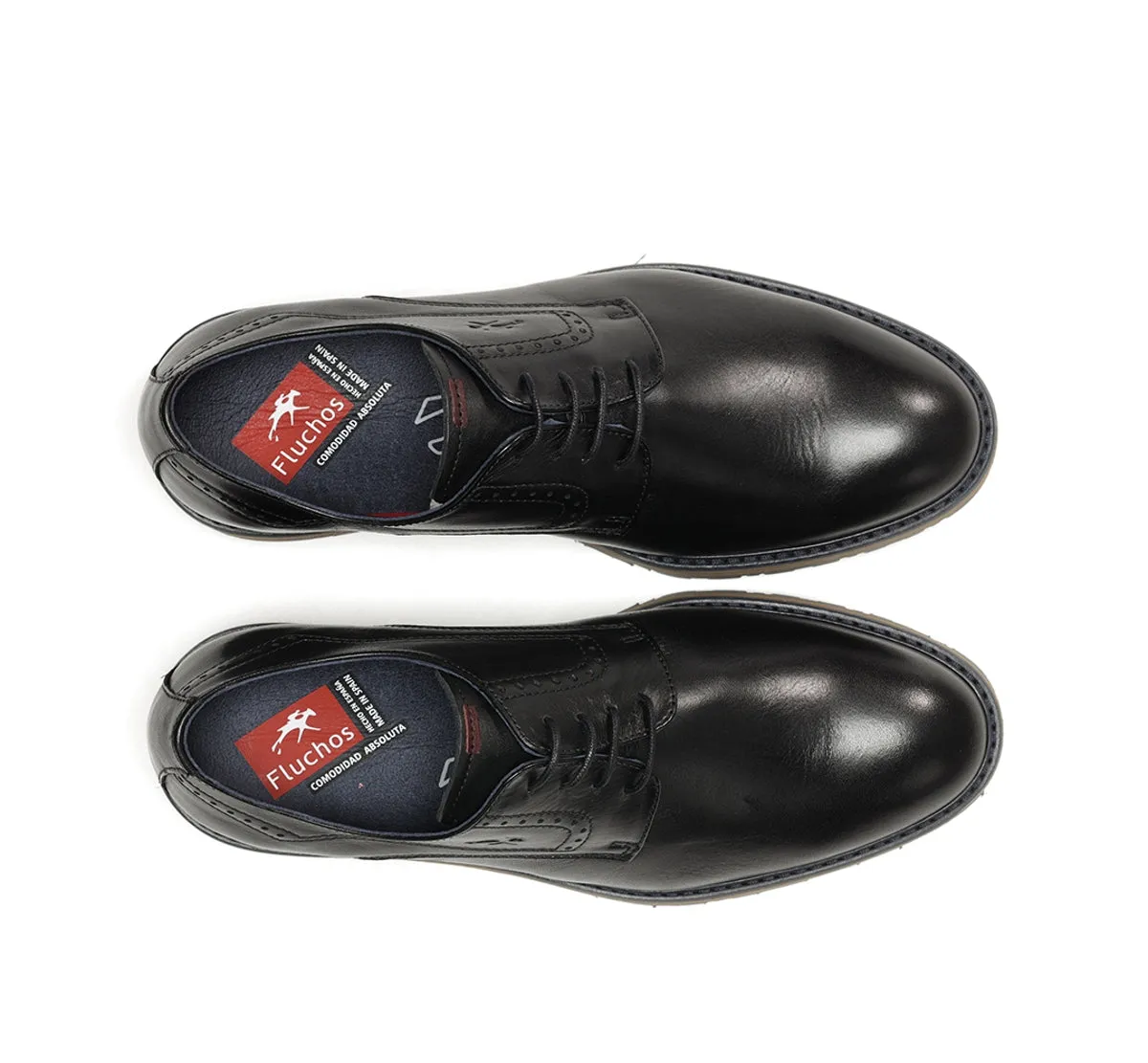 Fluchos Ulrich F1867 scarpe nere uomo classiche