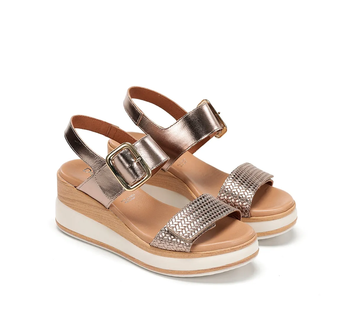 Fluchos Prince D9642 sandali donna golden zeppa