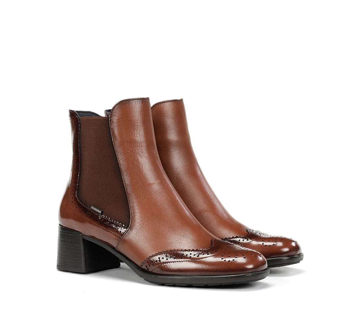 Dorking Ikia D9368 stivaletti donna marroni fibbie