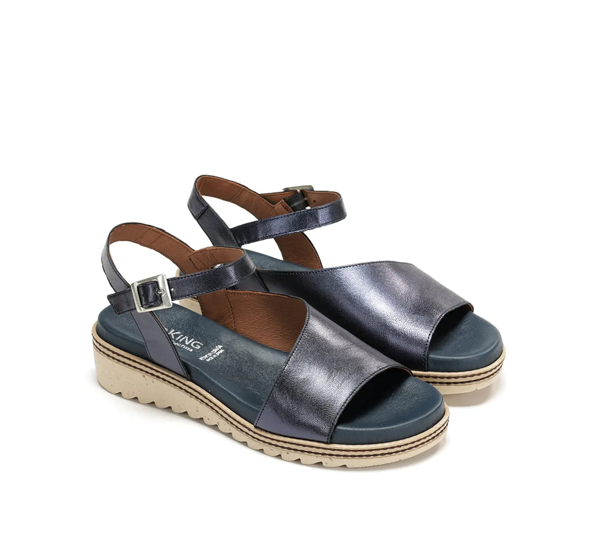 Fluchos Espe D8771 Sandali Donna Blu Velcro