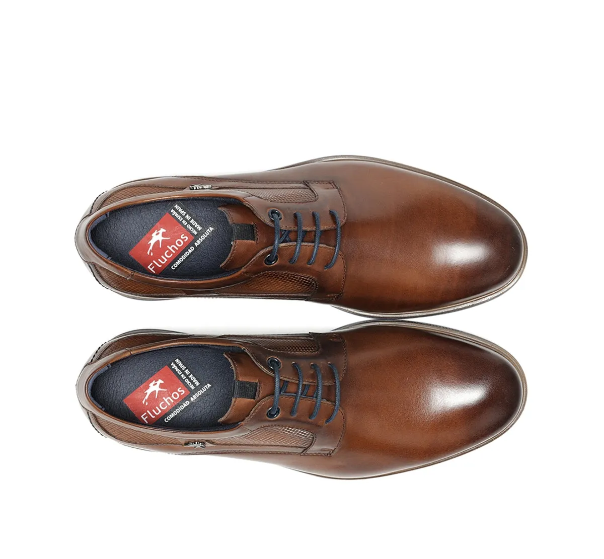 Fluchos Tristan F1857 scarpa uomo marrone pianta larga