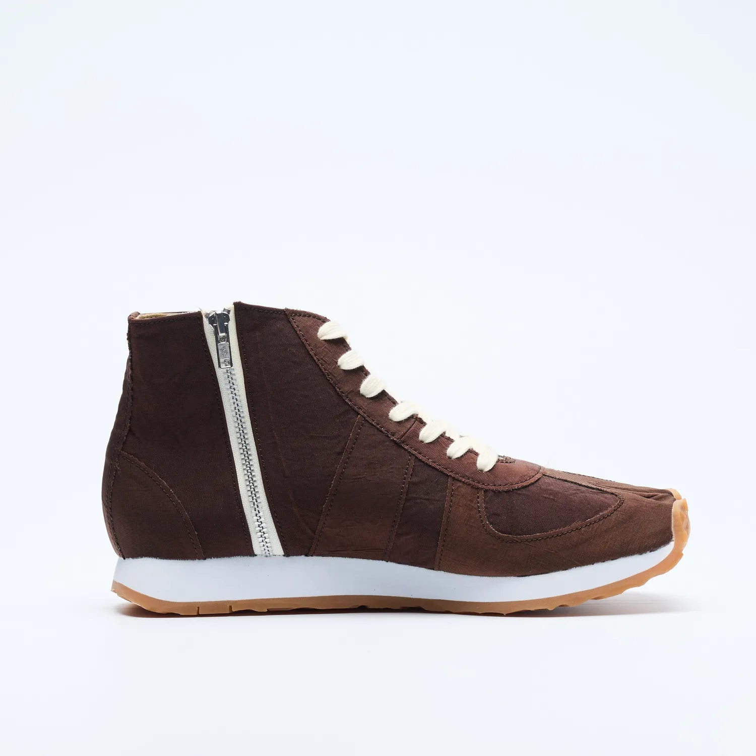 Tabito Brace Trainer tabito22 sneakers marrone zip laterale
