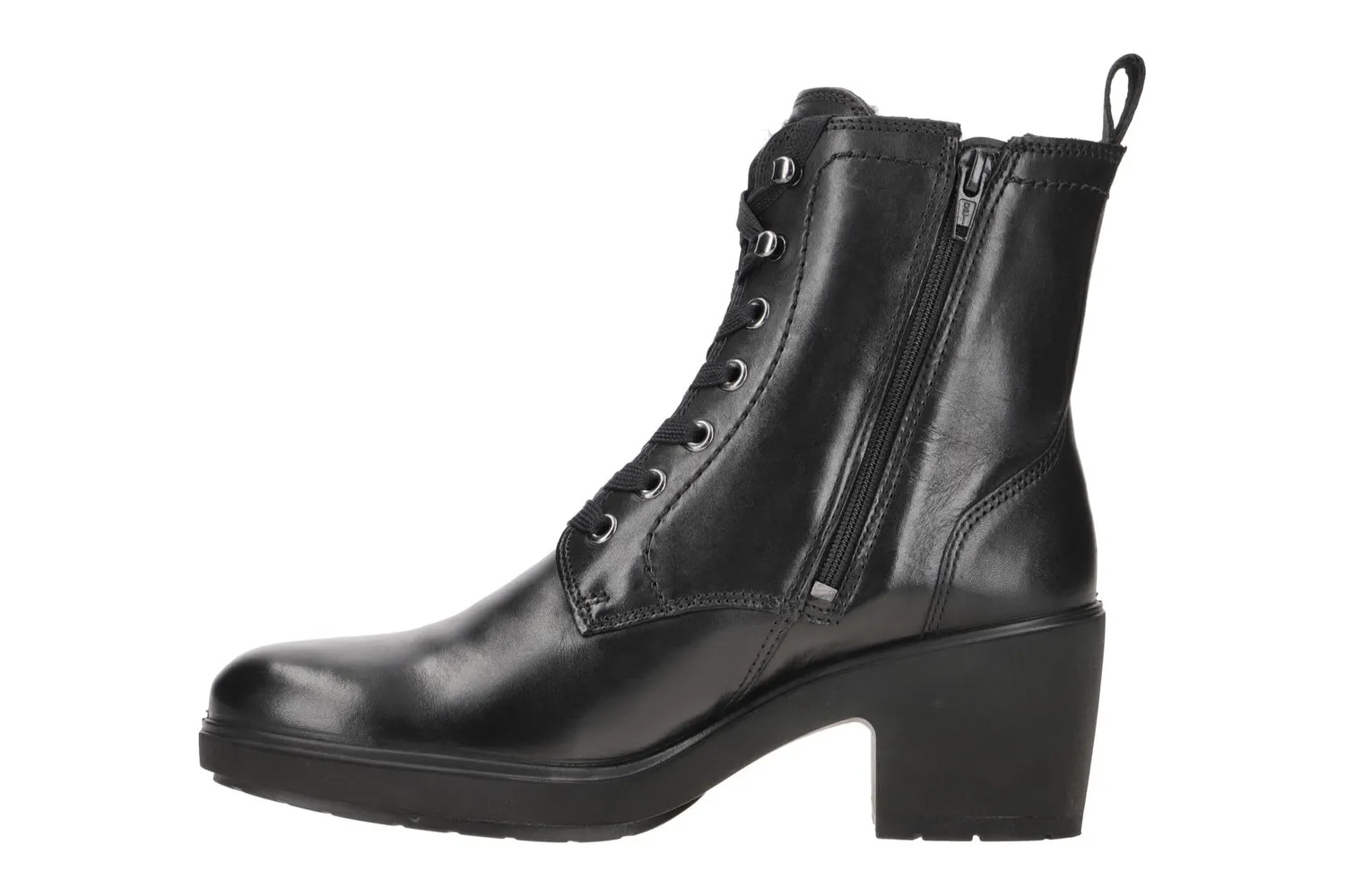 Ecco Metropole Zurich stivali stringati donna nero sherpa 55