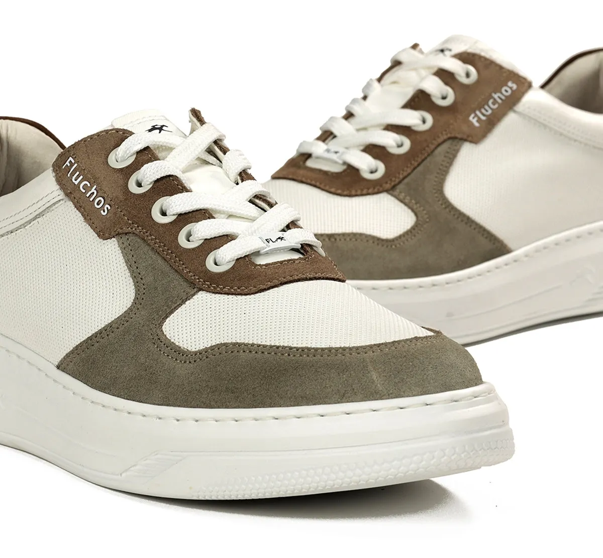 Fluchos Boston F1970 sneakers uomo verdi leggeri