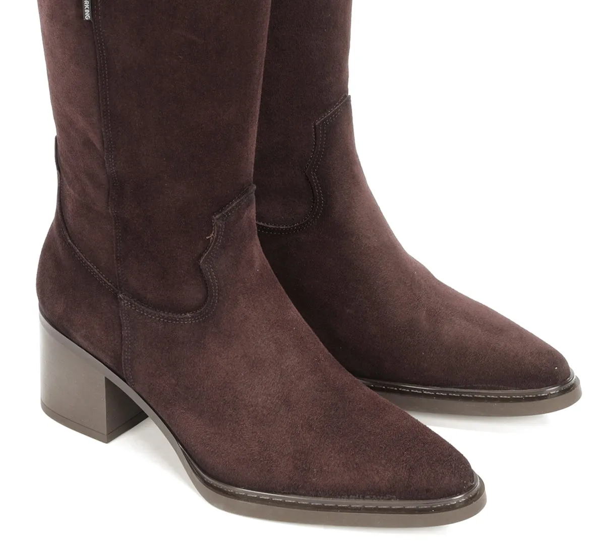 Dorking Tess D9826 tronchetto viola donna tacco medio