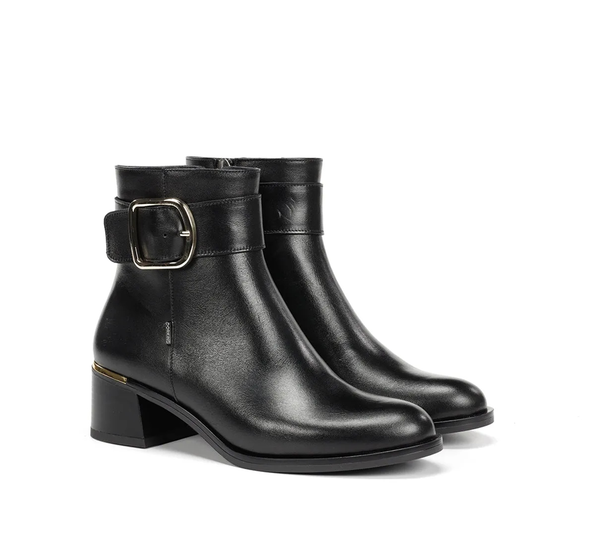 Fluchos Kim D9603 stivaletto donna nero tacco basso