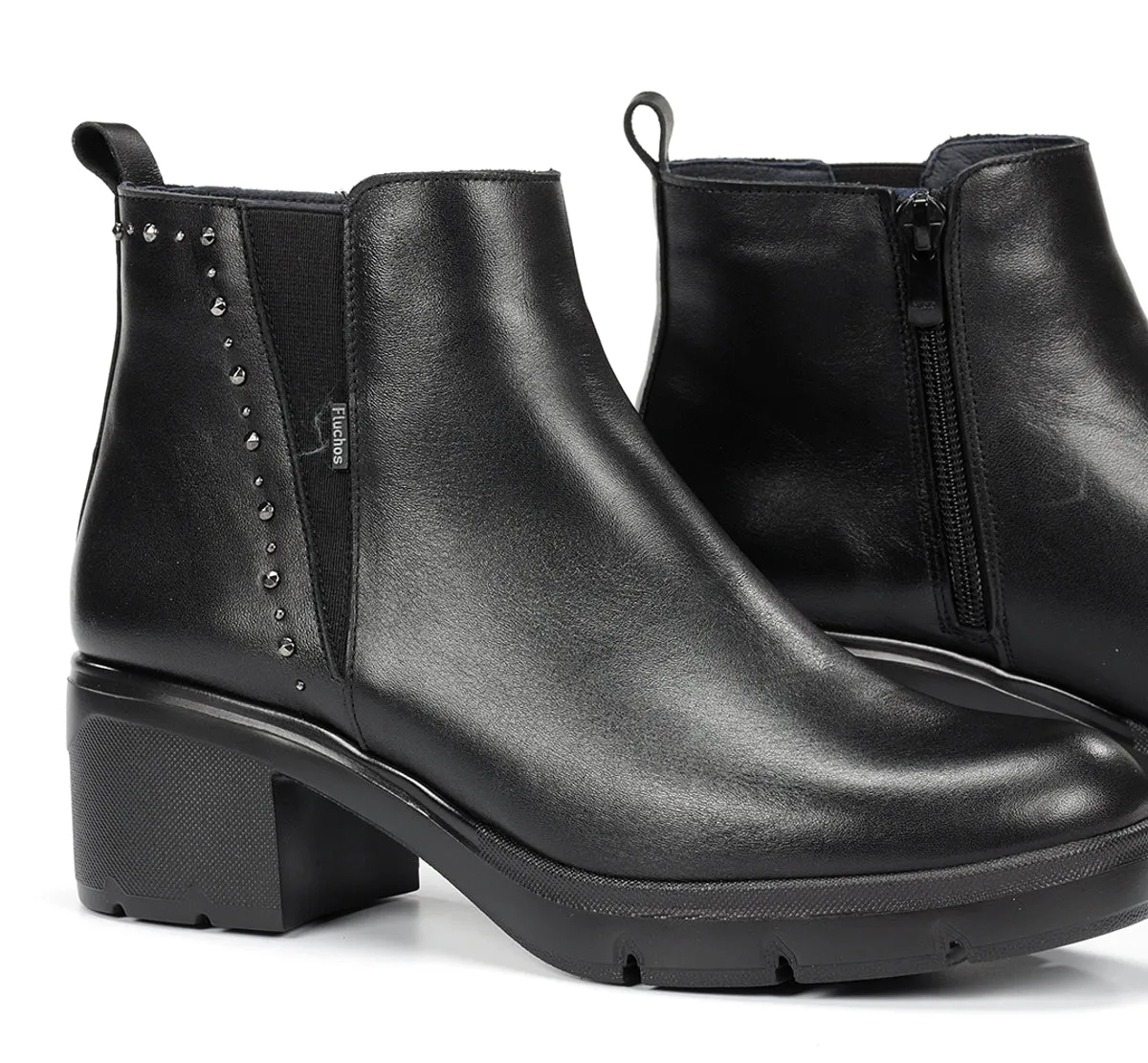 Fluchos Fugaz F2109 stivaletto donna nero carrarmato
