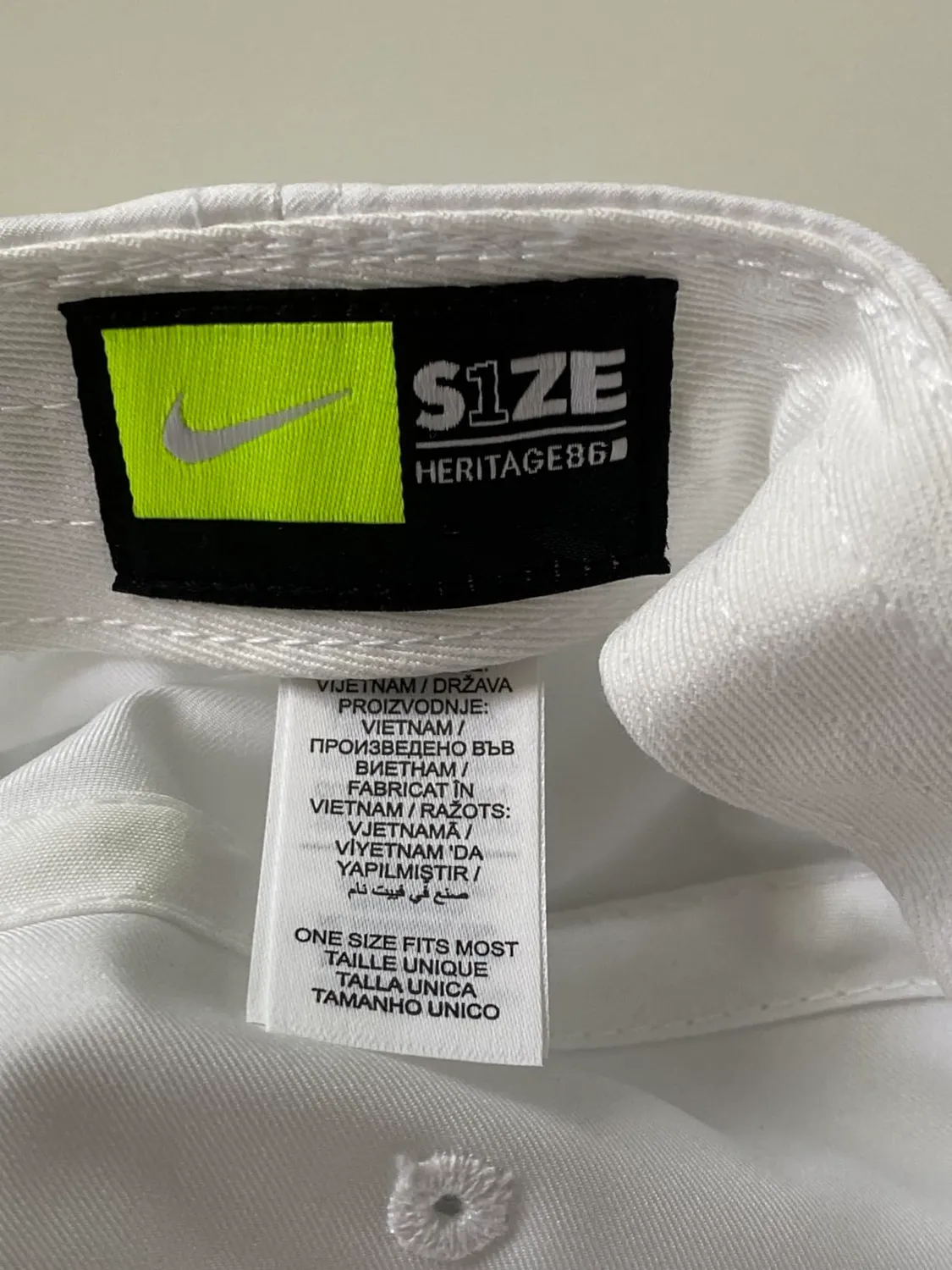 Nike Club berretto baseball bianco taglia unica traspirante