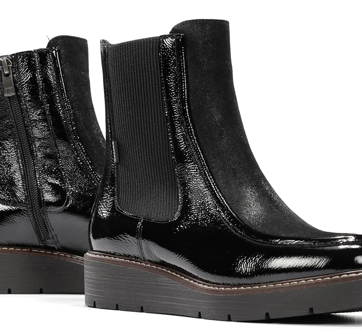 Fluchos Africa D9789 Stivaletti Neri Donna