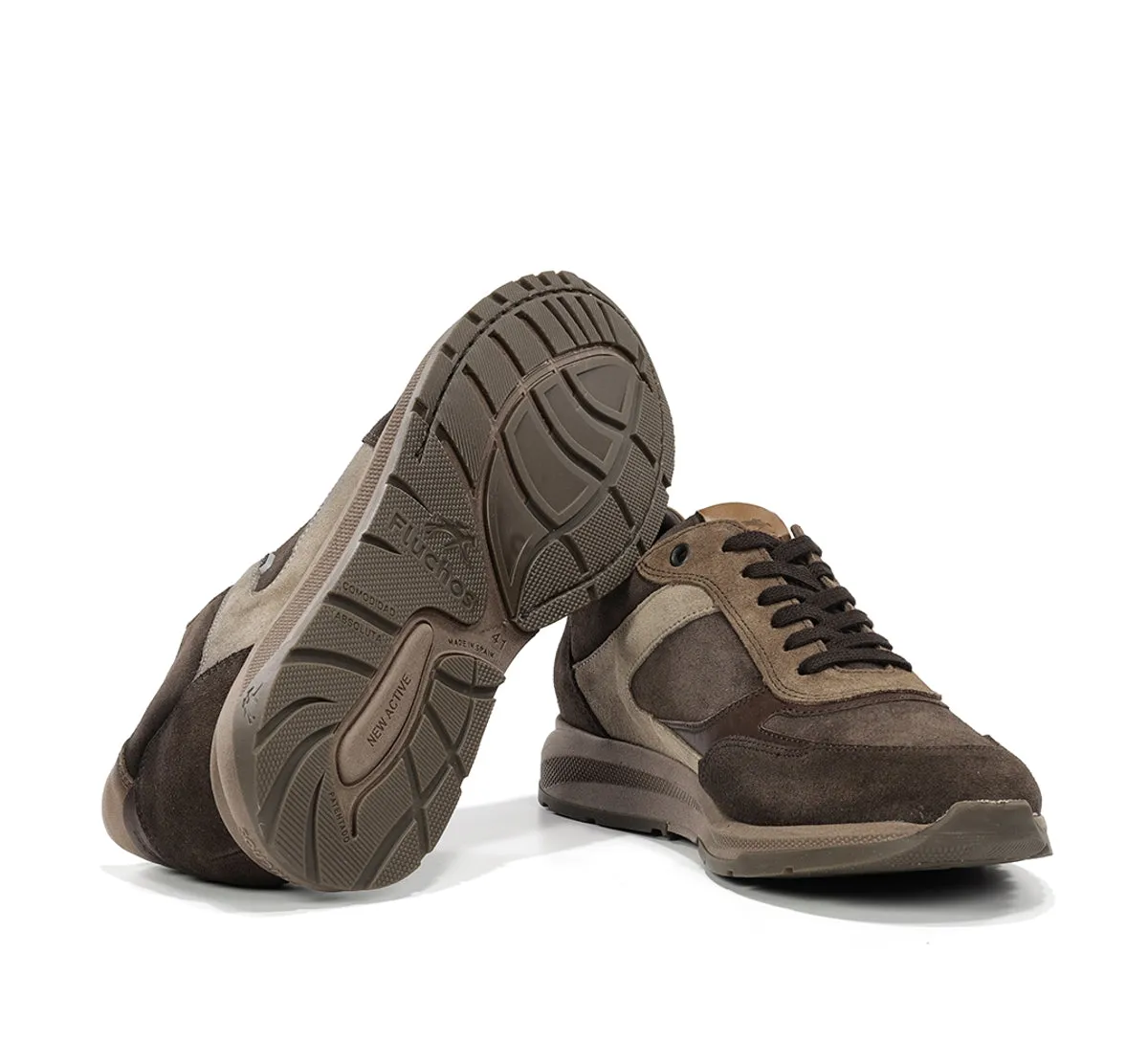 Fluchos Karter F2531 sneakers uomo marroni pianta larga