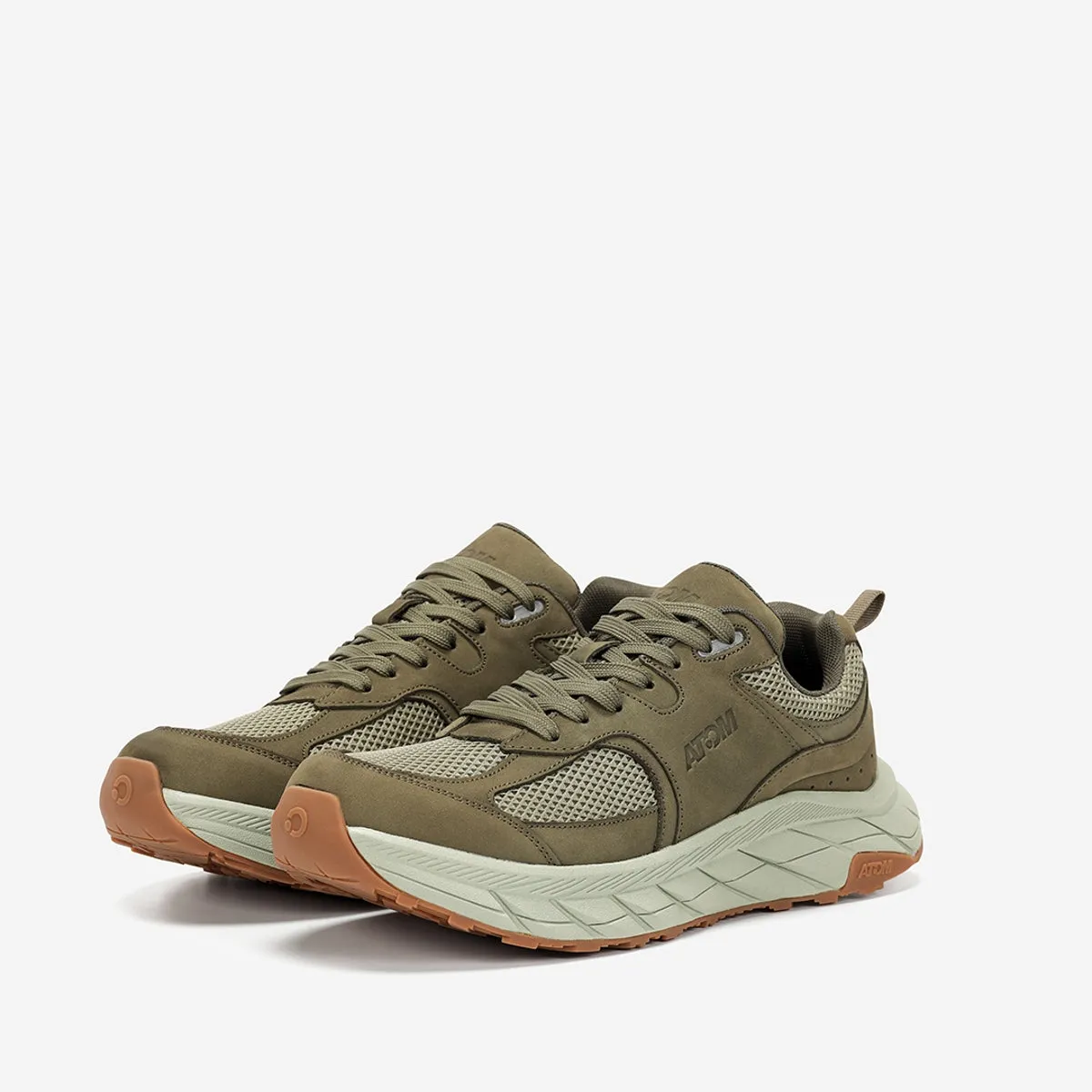 Fluchos Urban AT181 sneakers uomo verde suola alta