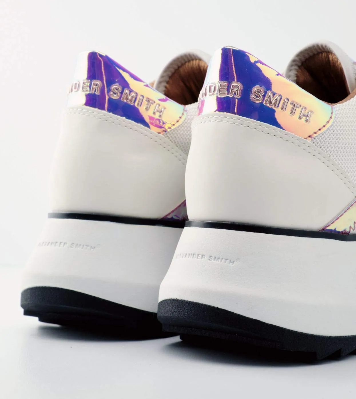 Alexander Smith Chelsea White Iride sneakers donna pelle