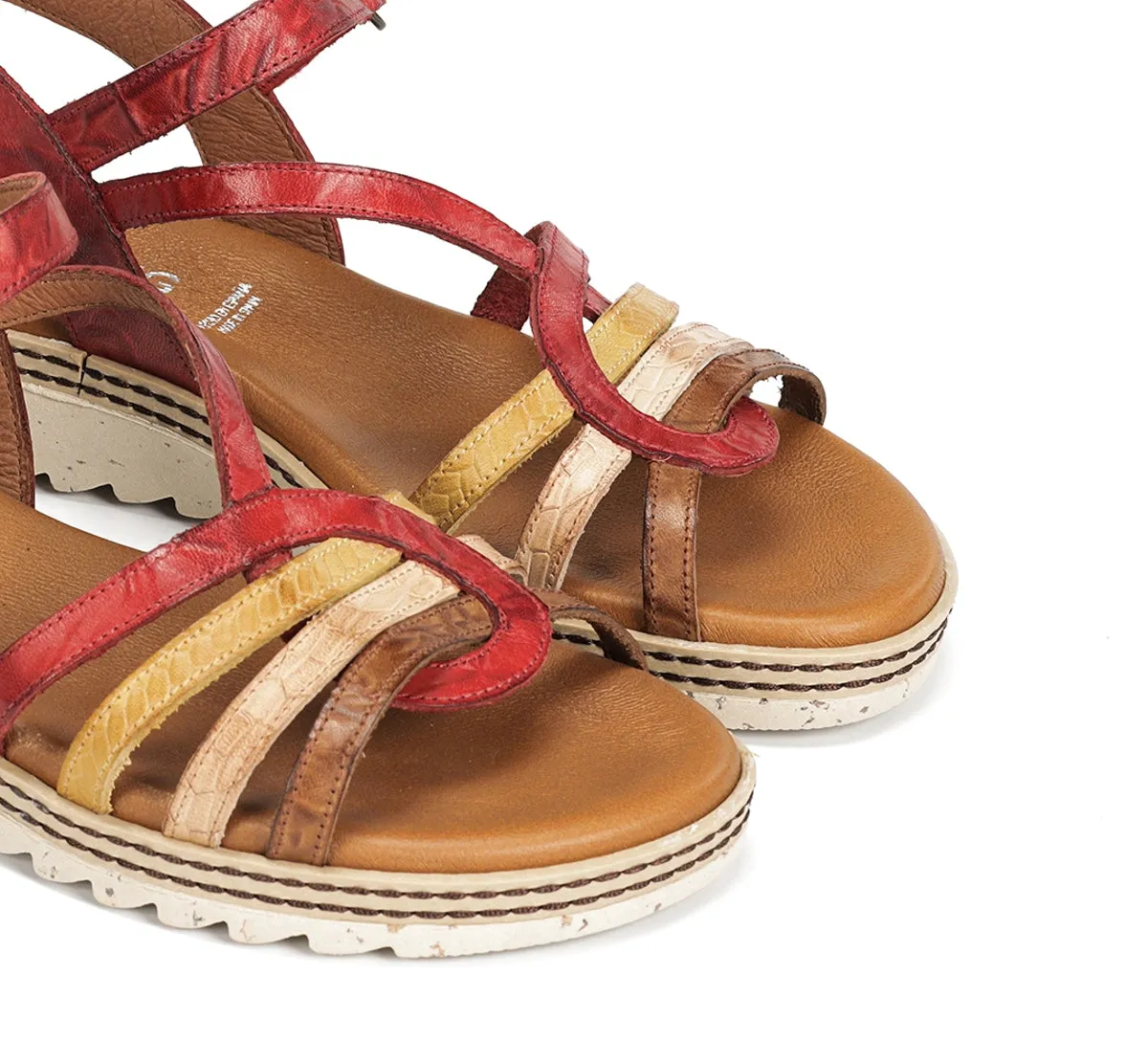 Fluchos Espe D9113 sandali donna rossi