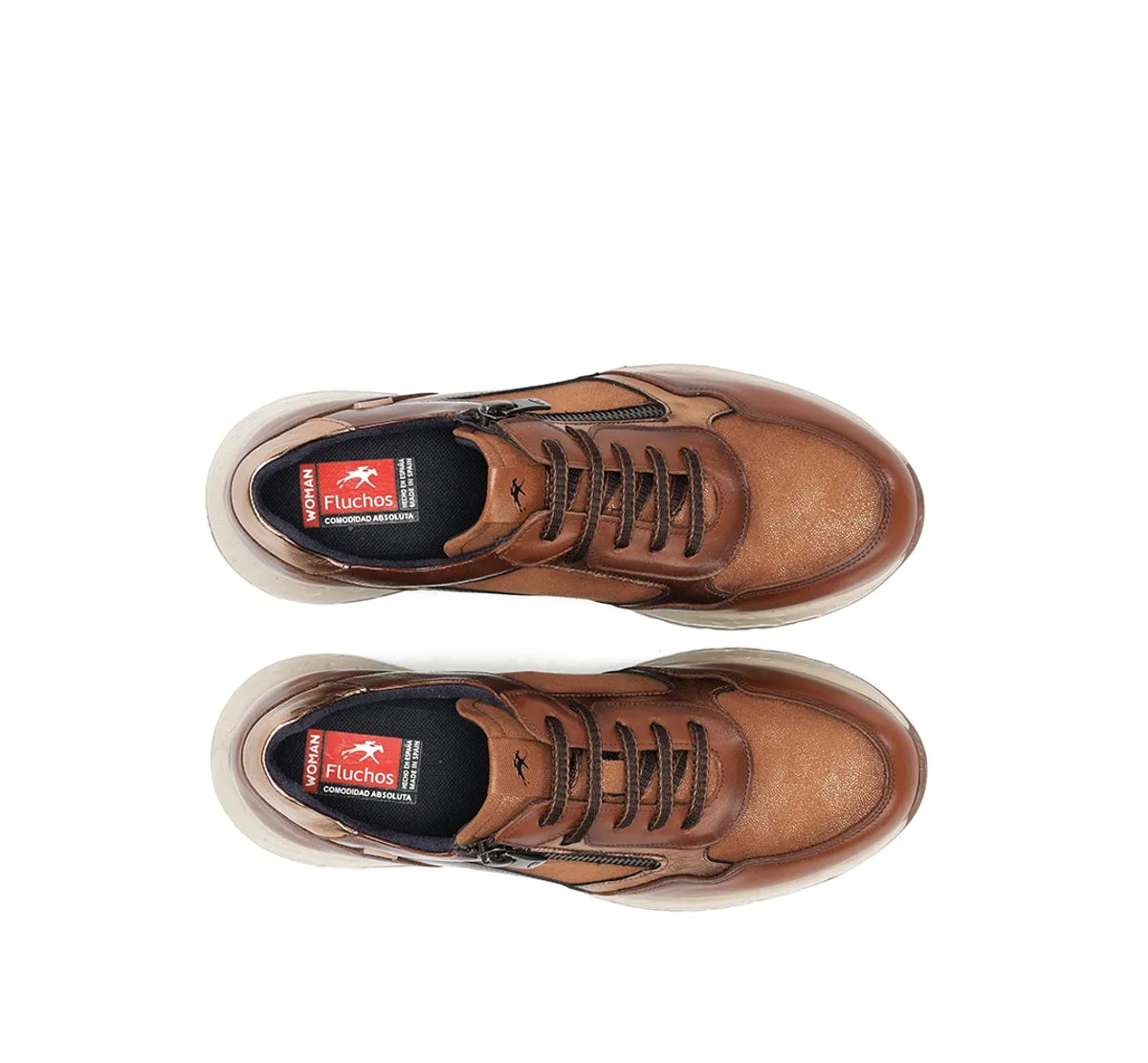 Fluchos Nexus F2308 sneakers donna marroni pelle
