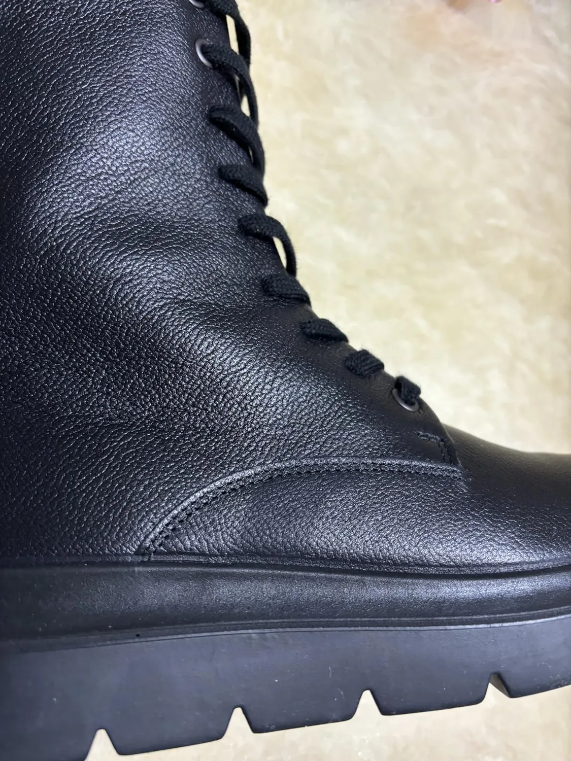 Ecco Nouvelle Boots stivali donna Limestone pelle idrorepellente