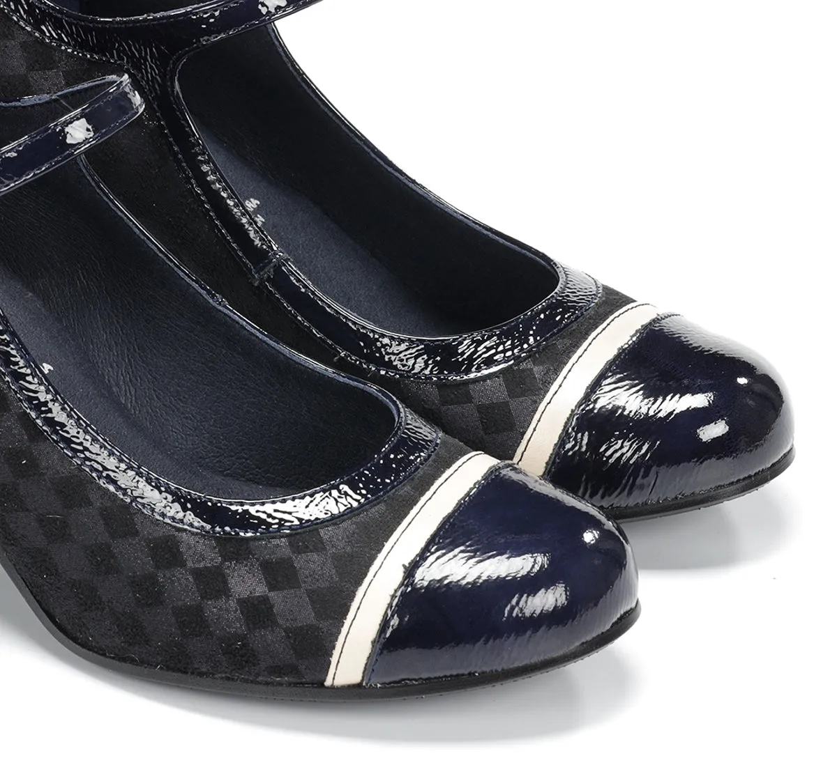 Dorking Rodin D8669 scarpe donna blu fibbia