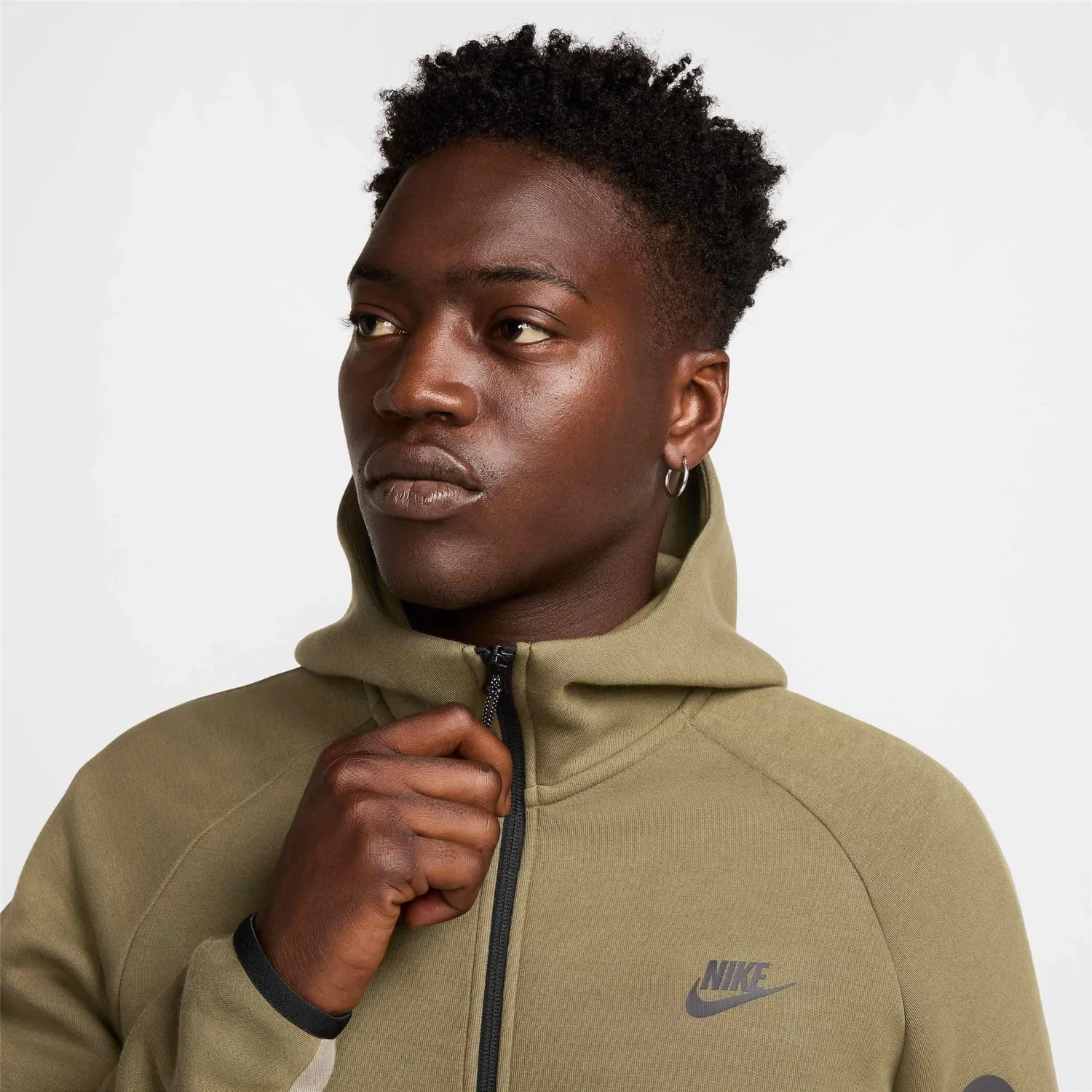 Nike Tech Windrunner felpa uomo XS pile con cappuccio