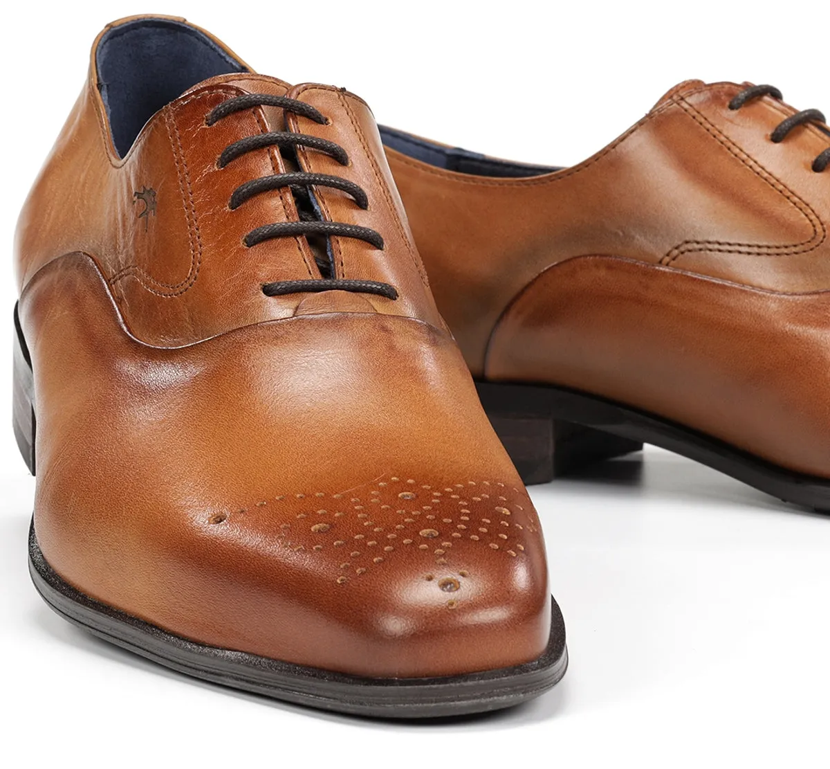 Fluchos Cesar F0404 scarpe marroni uomo cerimonia