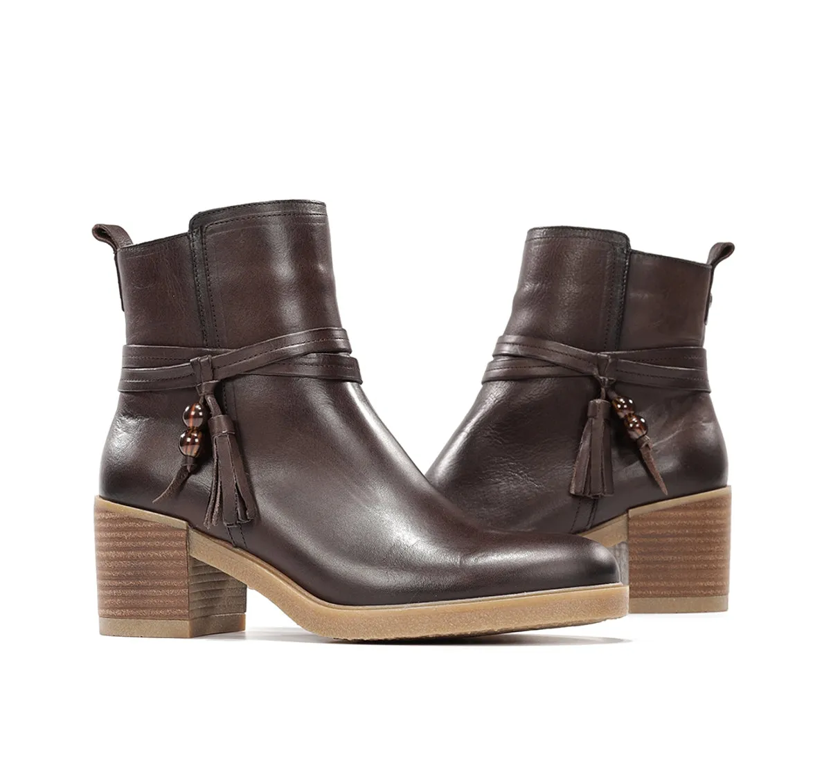 Fluchos Aroma D9756 stivaletti marroni donna comodi