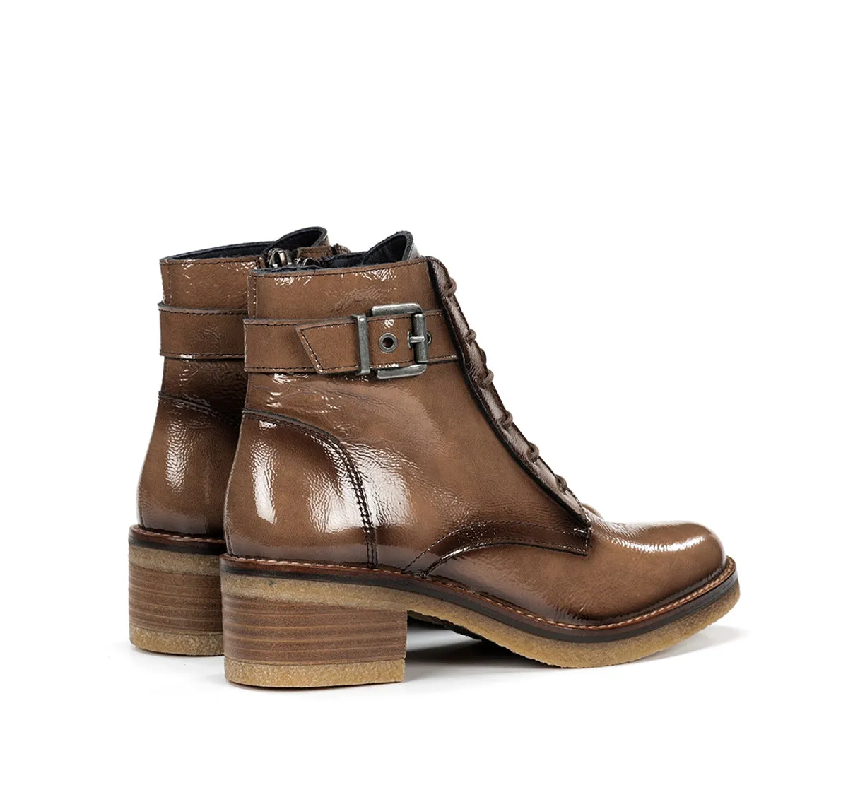 Fluchos Lucero D8686 stivaletto donna marrone zip elastico