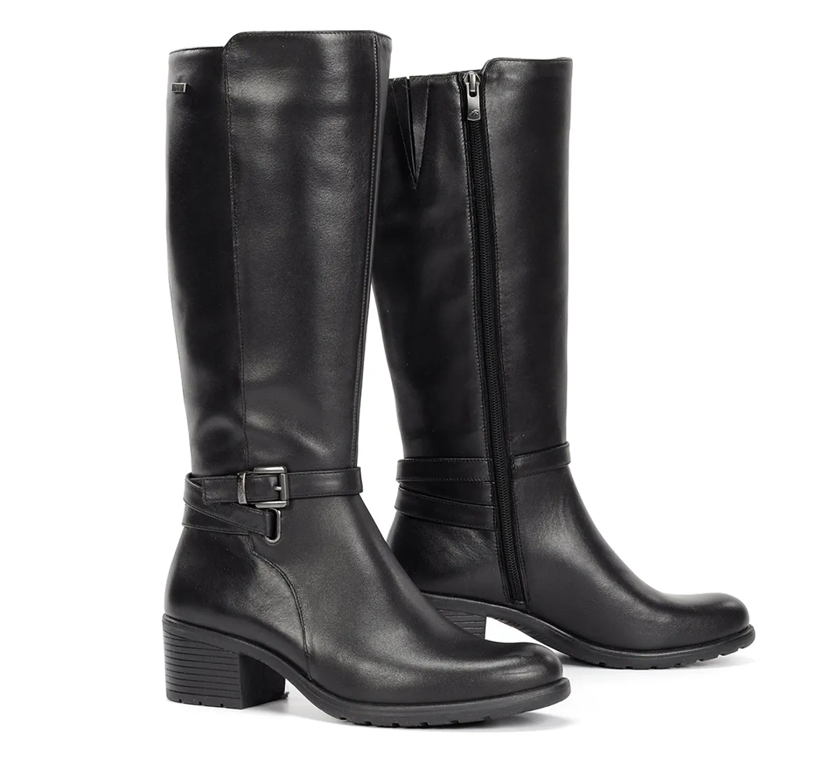 Fluchos Galit F2316 stivaletti donna neri tacco basso