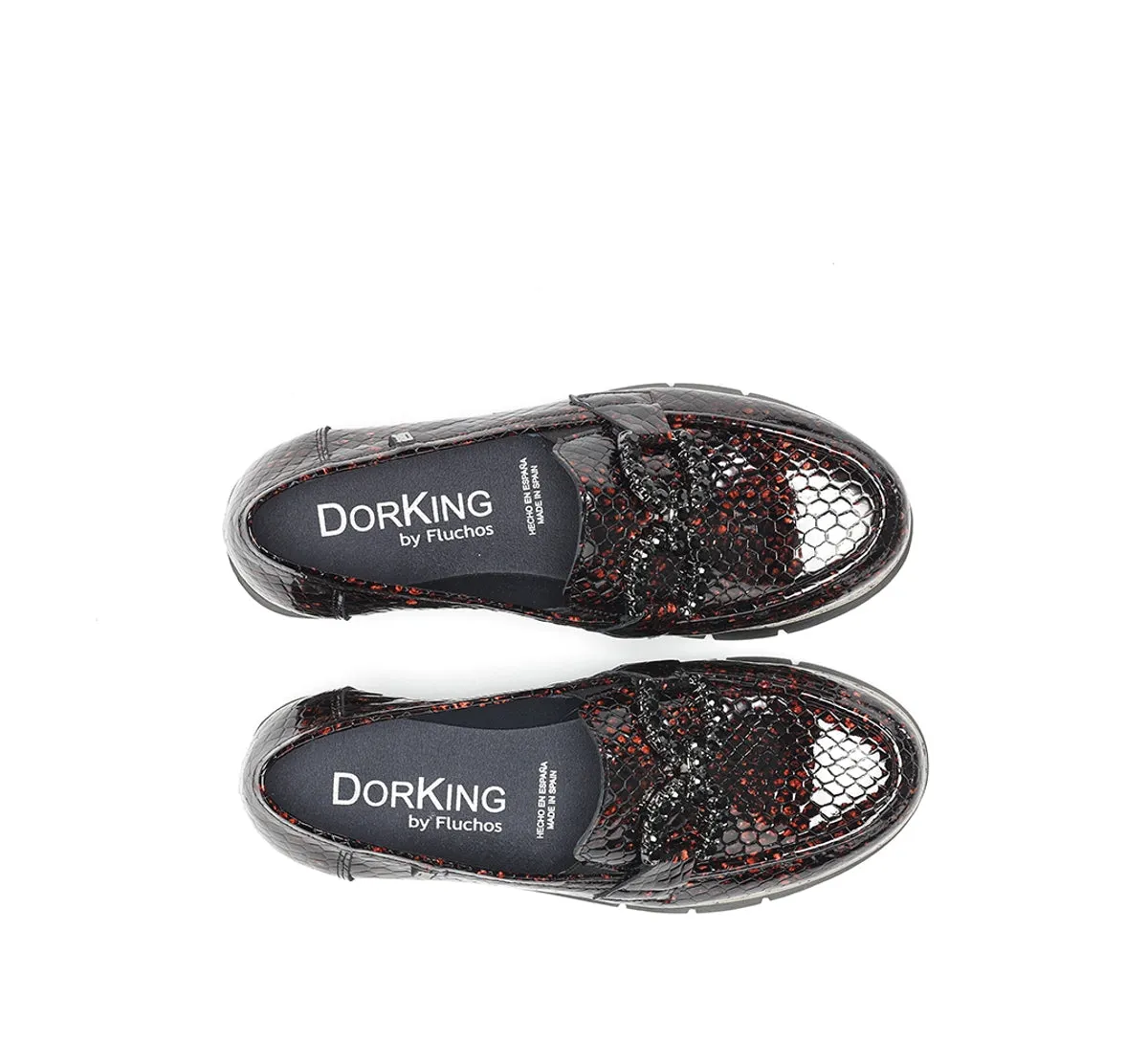 Dorking India D9325 mocassini donna marroni sportivi