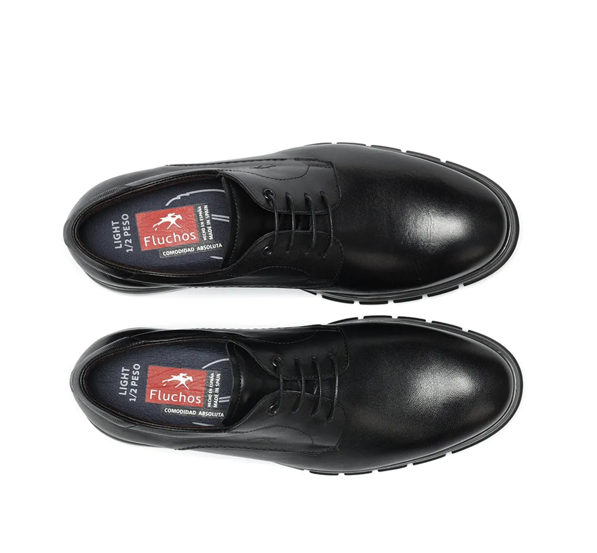 Fluchos Chester F2046 scarpe uomo nero cerimonia