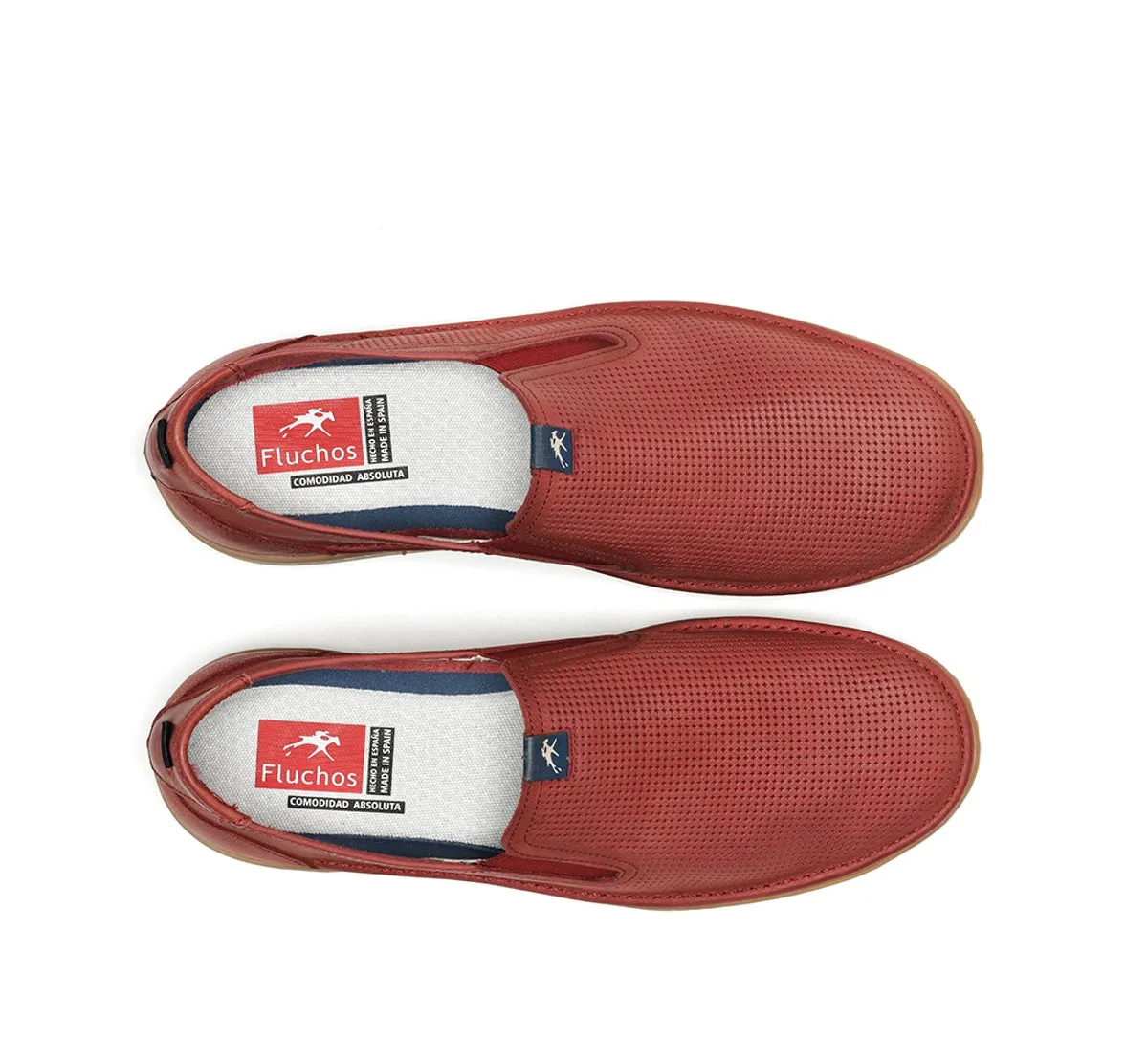 Fluchos Leo F1946 slip on rosse uomo