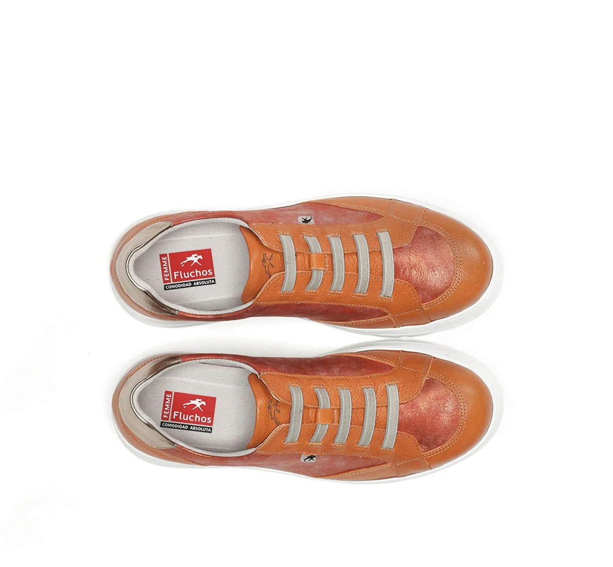 Fluchos Pompas F1918 sneakers donna arancione leggera