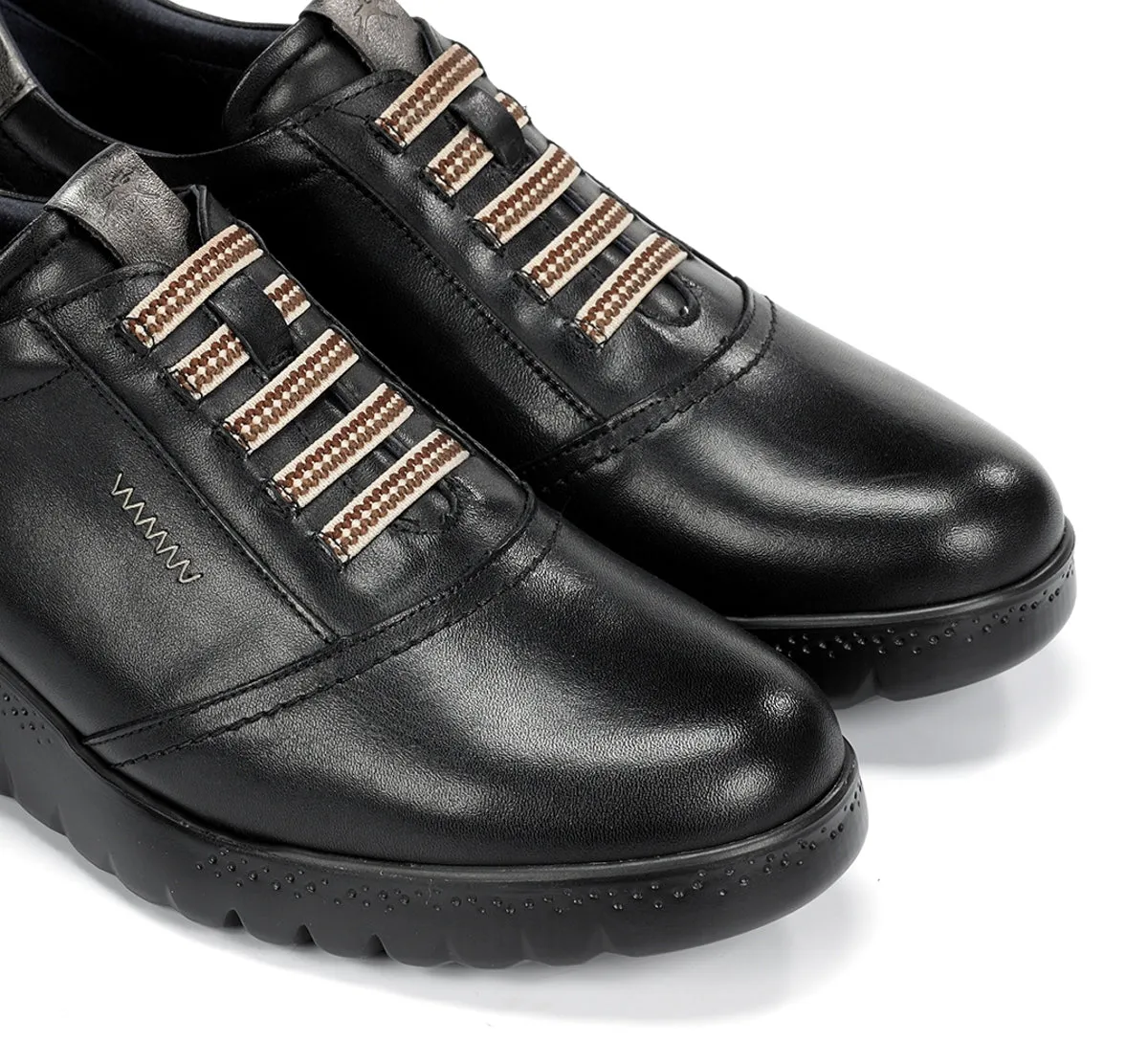 Fluchos Live F2096 Sneaker Donna Nero con Zeppa