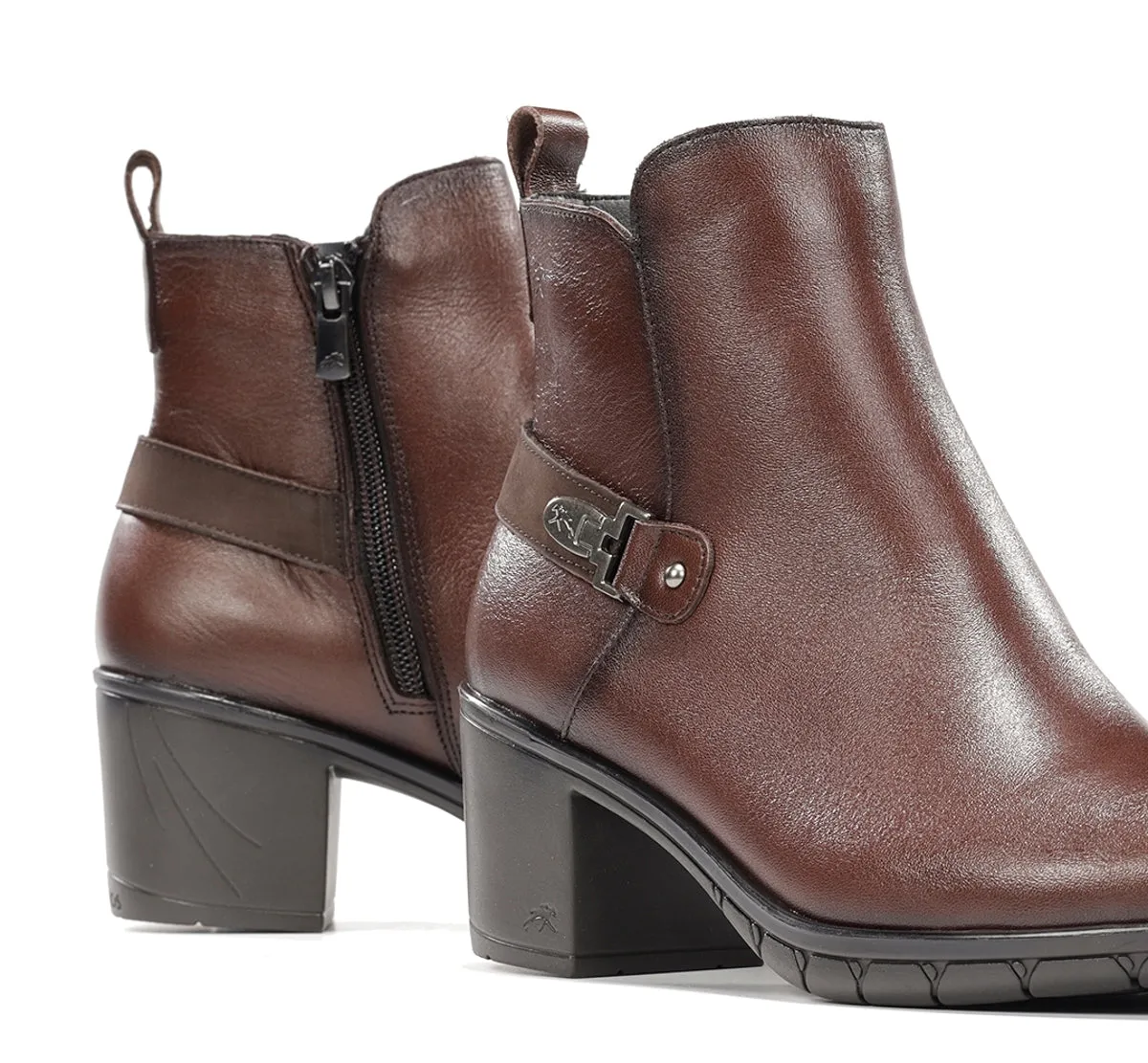 Fluchos Nydia F1798 Stivaletti Donna Marroni Eleganti