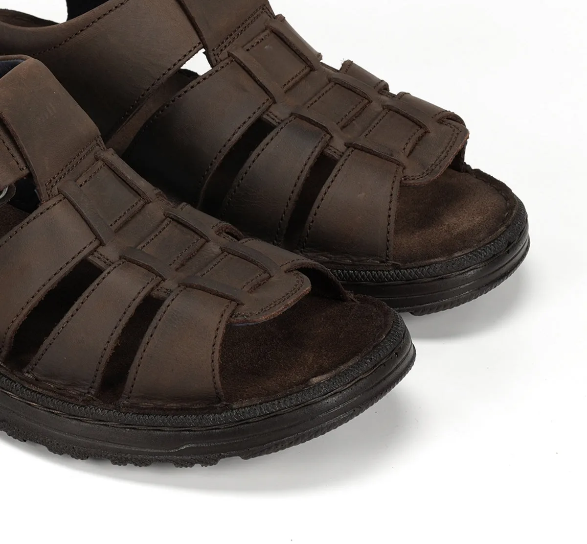 Fluchos Azores F2200 sandali uomo marrone velcro