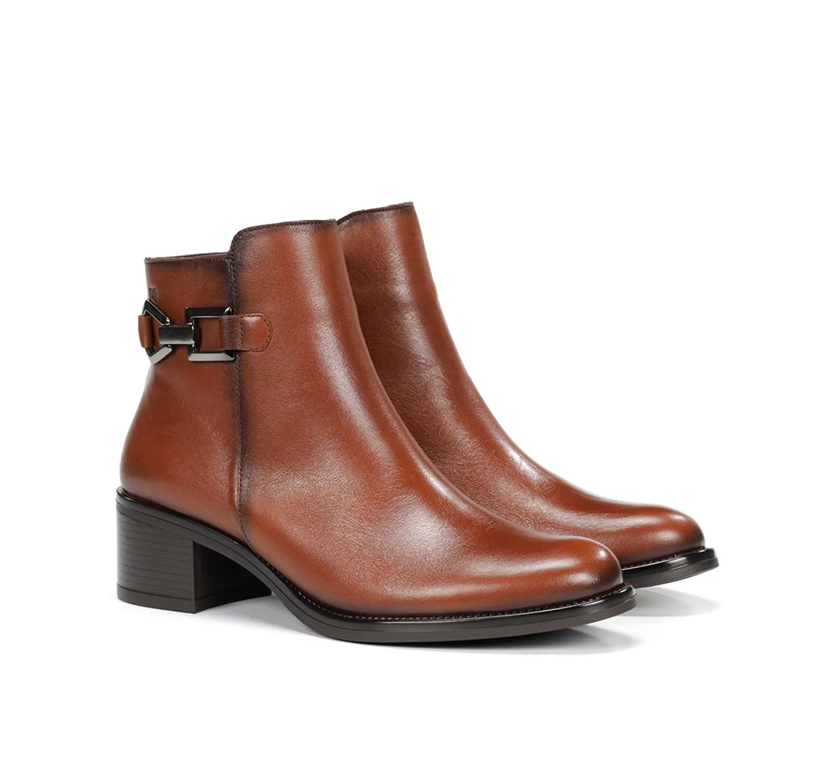 Fluchos Chiara D9347 stivaletto marrone punta sfilata