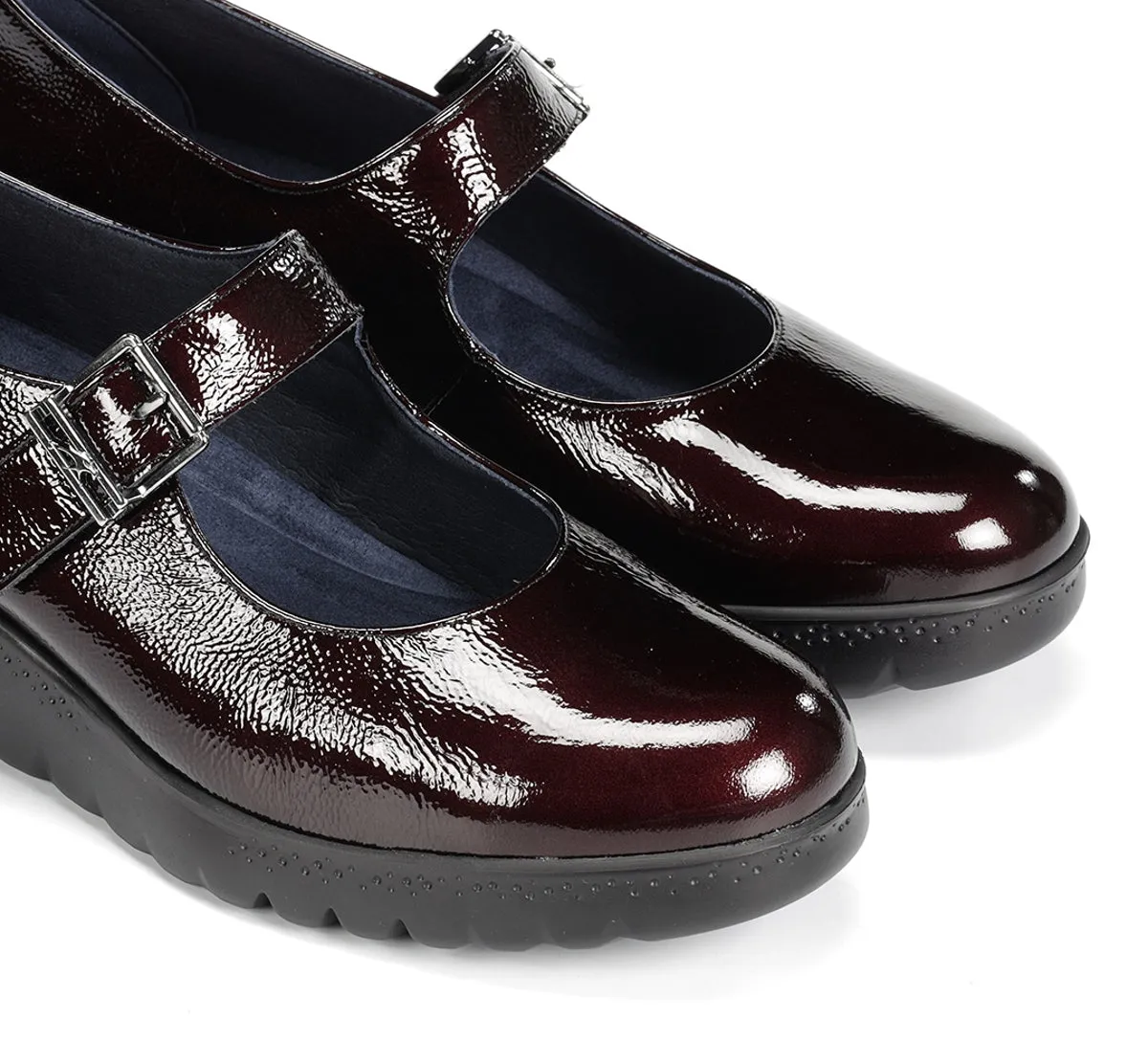 Fluchos Live F2247 scarpe donna bordeaux con zeppa