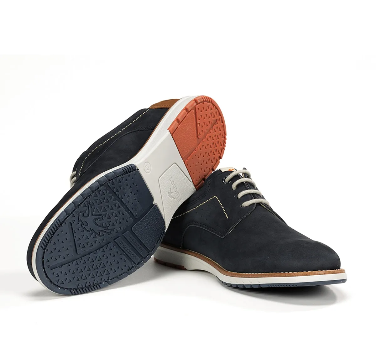 Fluchos Taylor F1978 scarpa uomo blu cuciture contrasto