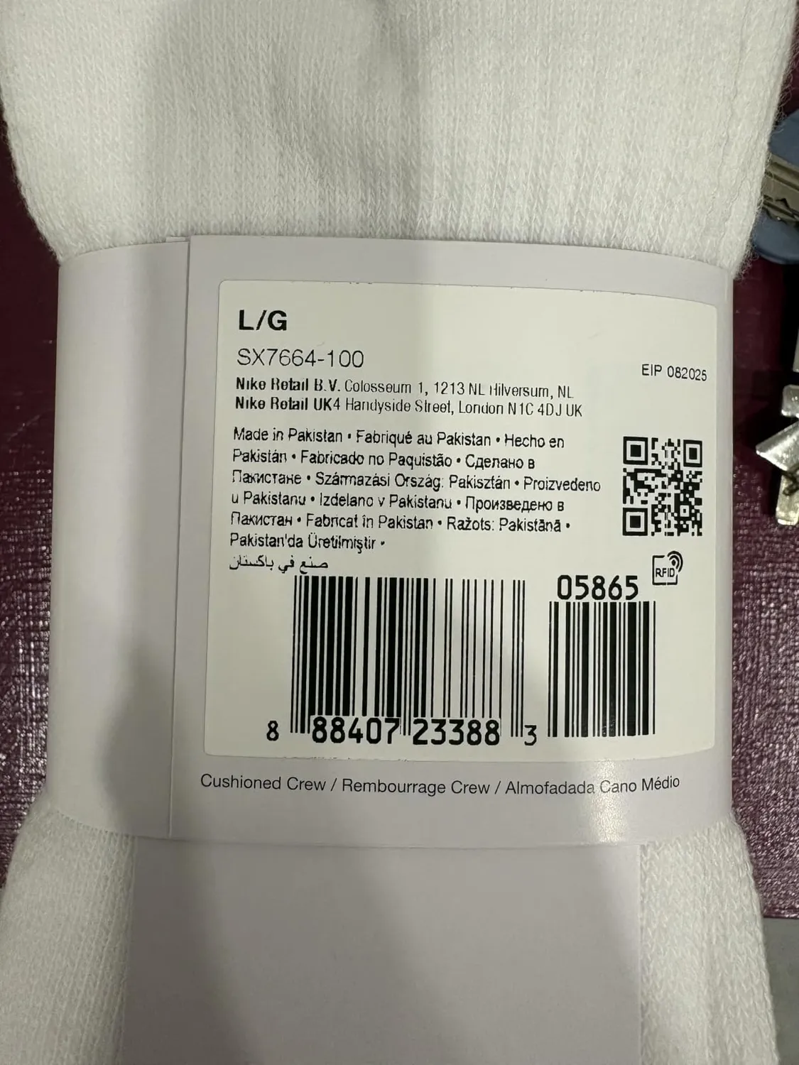 Nike Everyday Cush Crew calze uomo 34-38 3 paia cotone