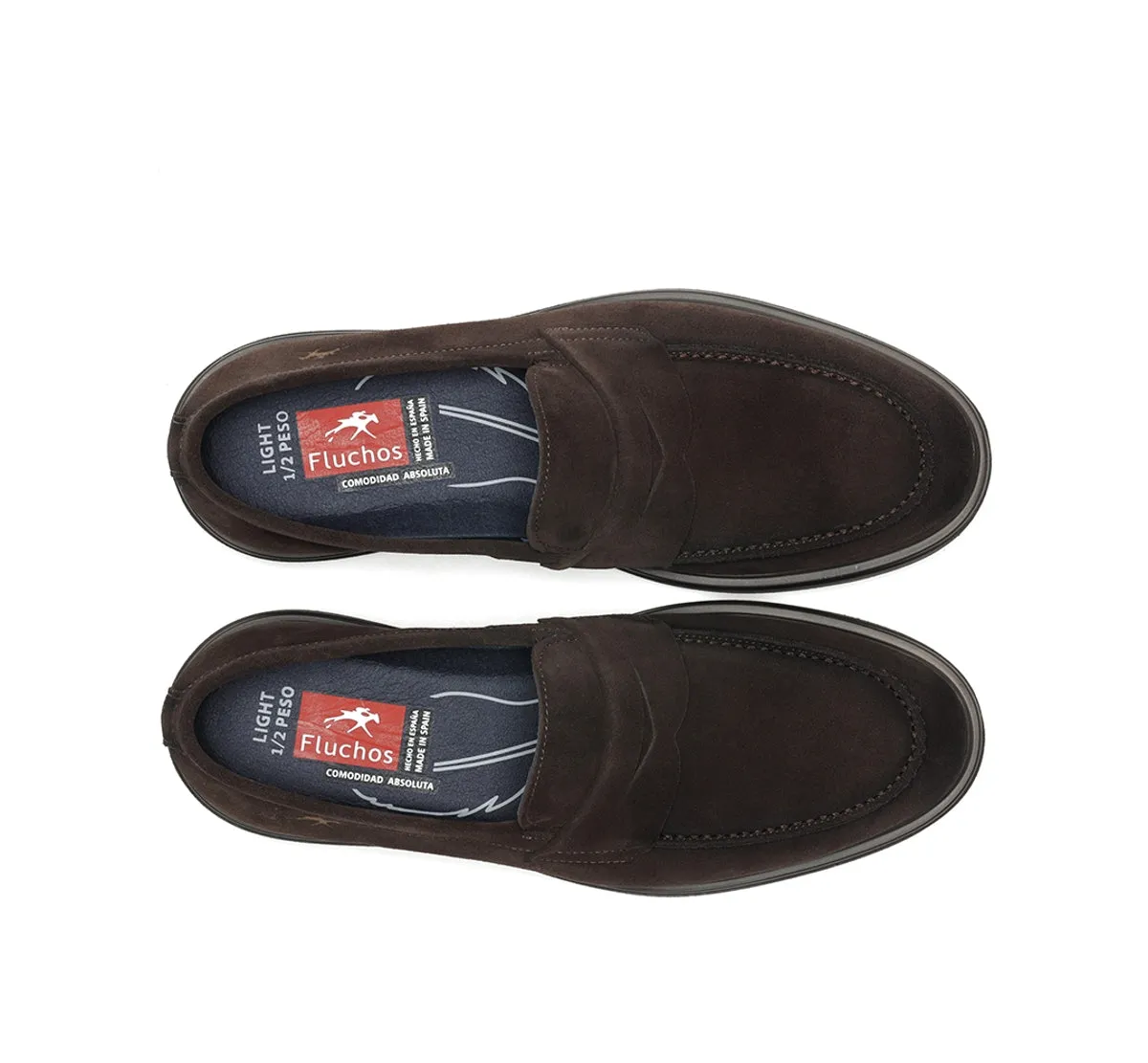 Fluchos Belgas F0633 mocassini marrone uomo eleganti