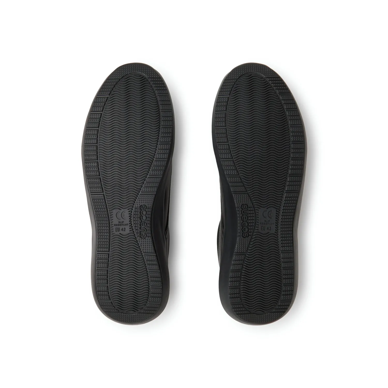 Suecos Skog scarpe lavoro nere stringhe elastiche