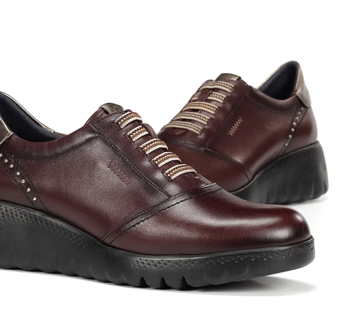 Fluchos Live F2096 sneakers donna bordeaux zeppa
