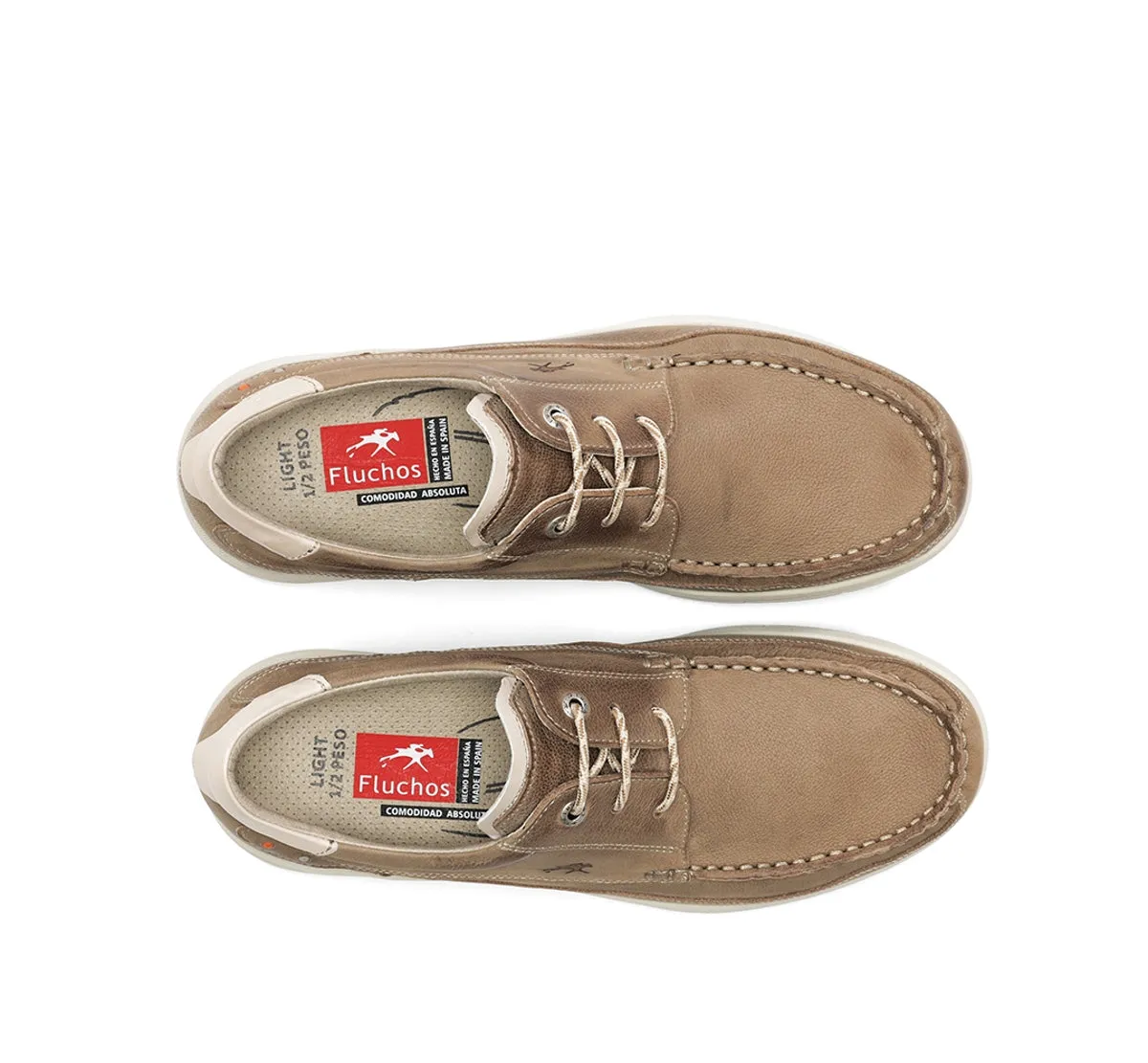 Fluchos Kai F2149 scarpe uomo marroni pianta larga