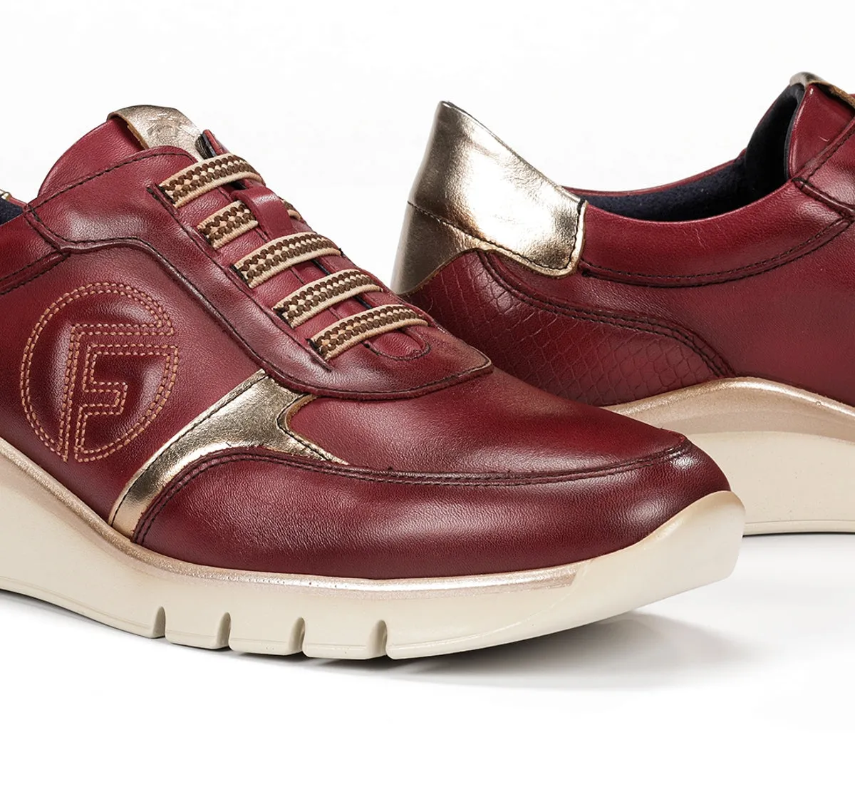 Fluchos Union F2074 Sneakers Donna Rosse Ampie