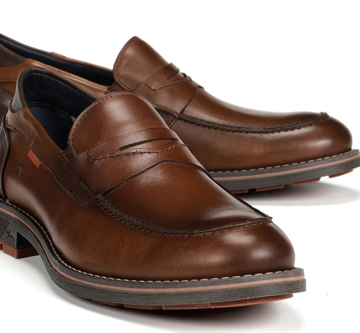 Fluchos Terry F1290 mocassini uomo marrone classici