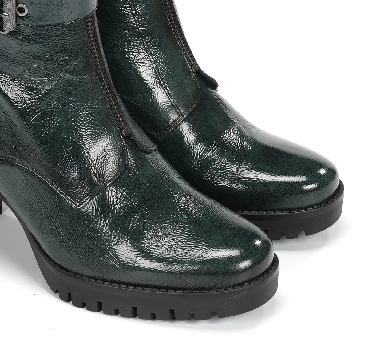 Fluchos EVIE D9163 stivaletti donna verdi con plateau
