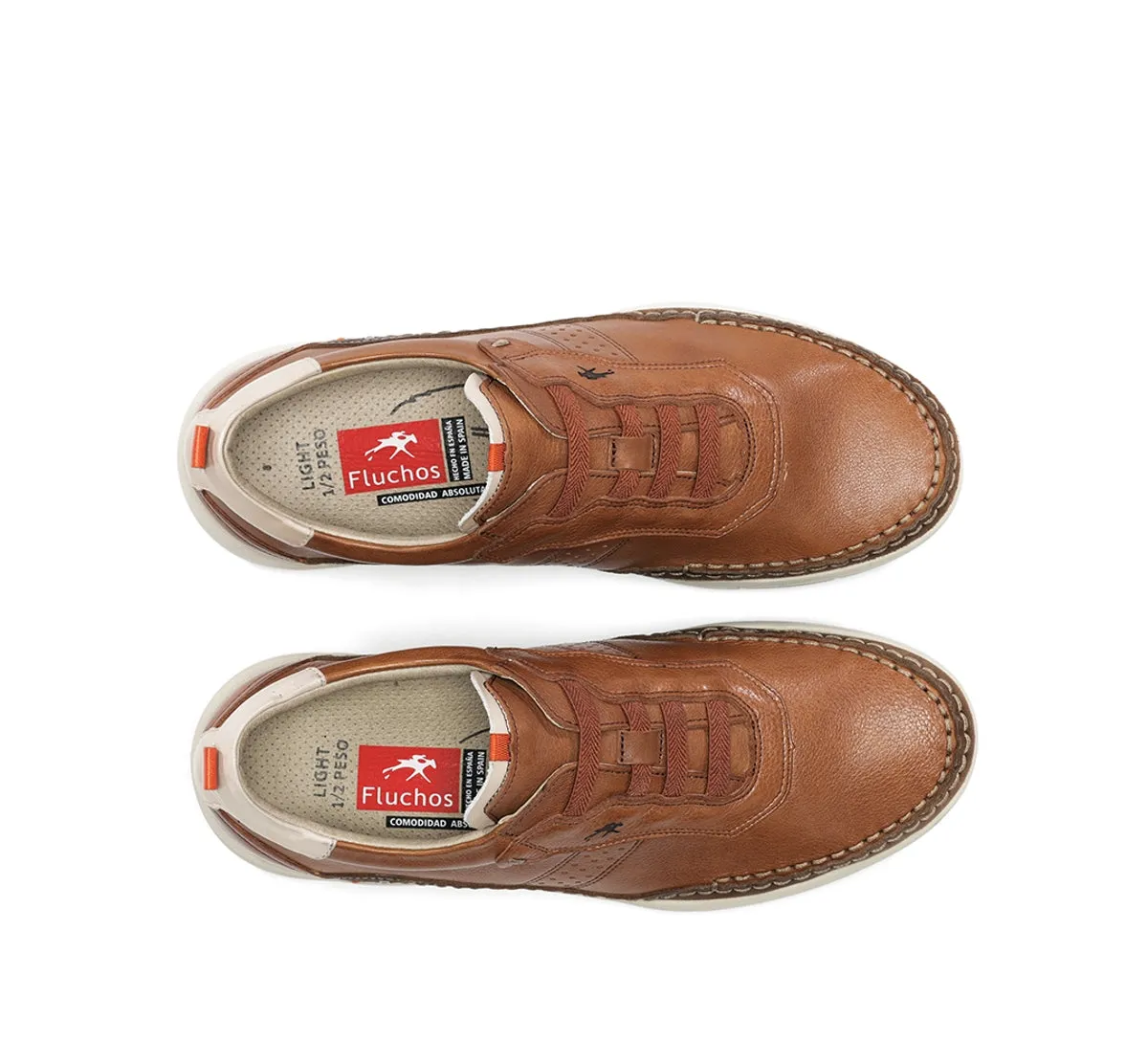 Fluchos Kai F2151 sneakers uomo marrone vestibilità ampia