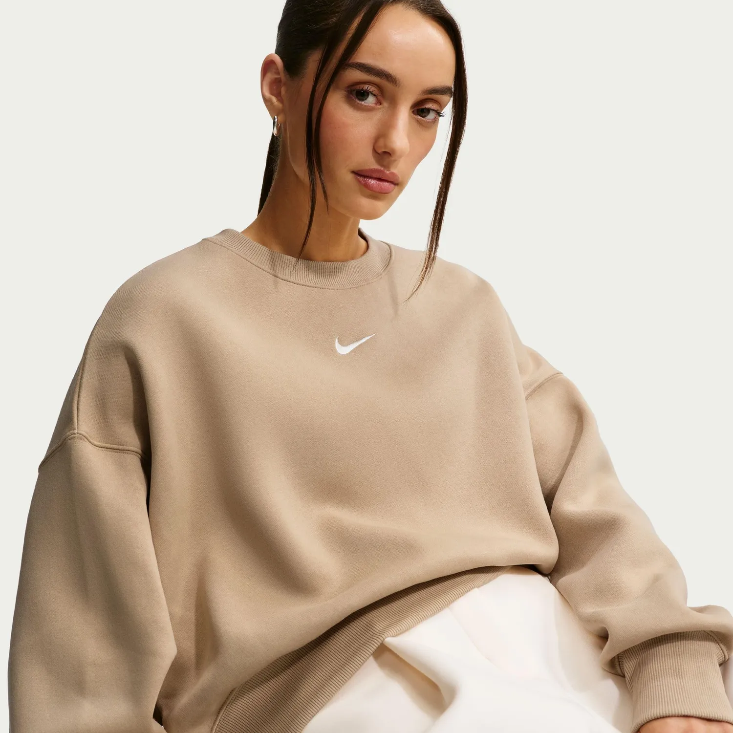 Nike Phoenix Fleece felpa donna oversize in cotone
