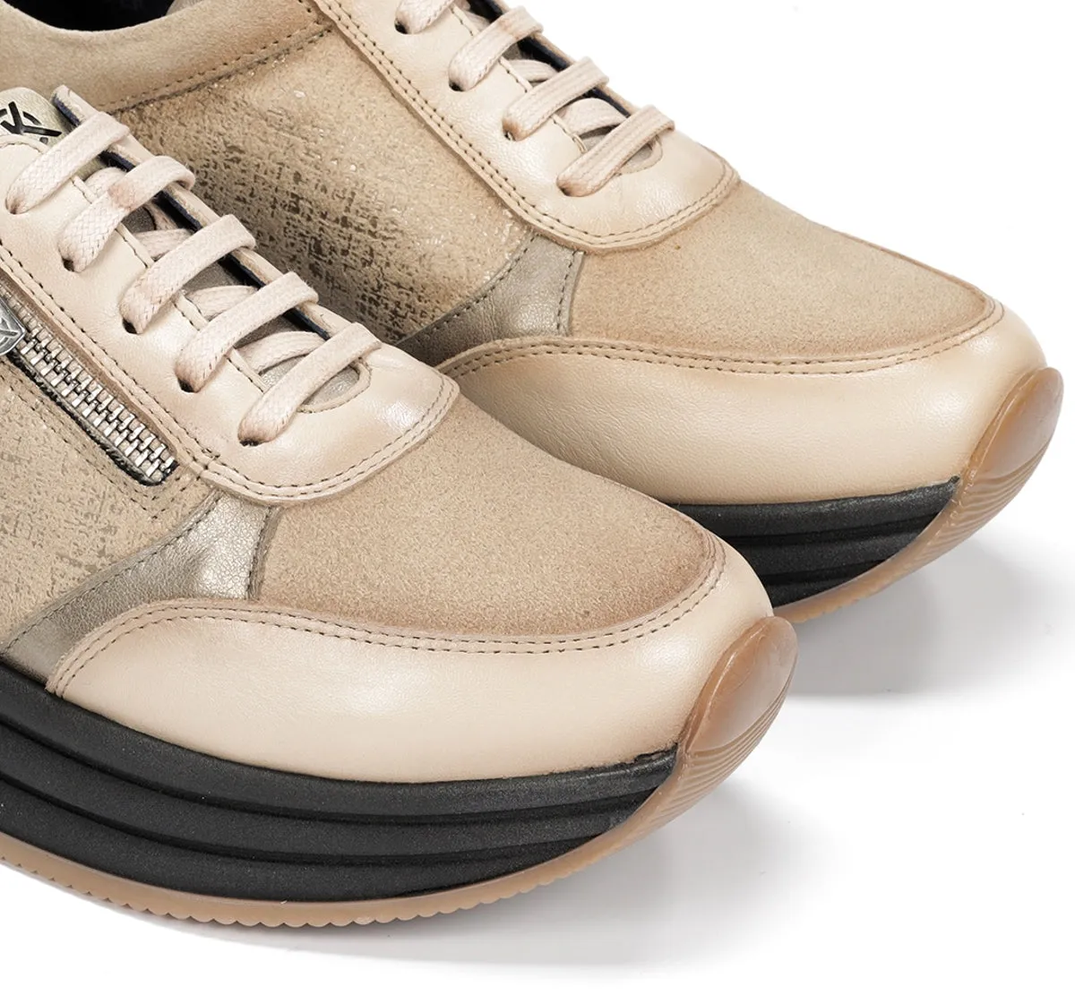 Fluchos Draz D9249 sneaker donna tortora platform