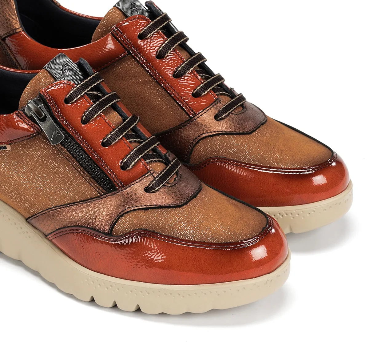 Fluchos Live F2248 sneakers donna marroni zeppa