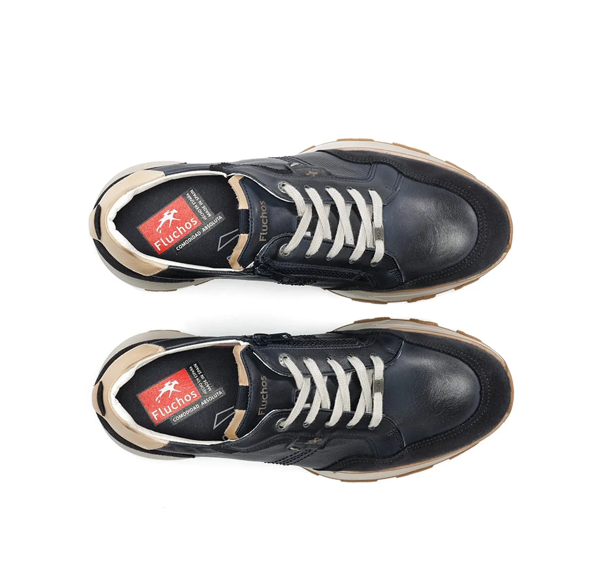 Fluchos Walter F2084 sneakers uomo blu eleganti